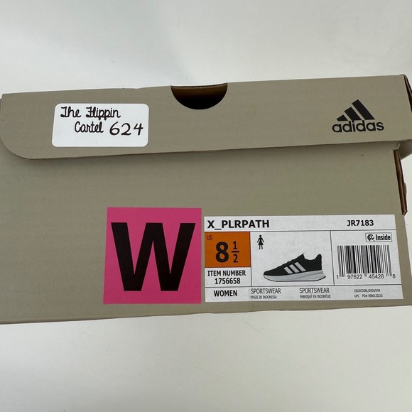 Adidas X PLRPATH Women's Black White Cloudfoam Running Shoes Sneakers Size 8.5 - Picture 8 of 8